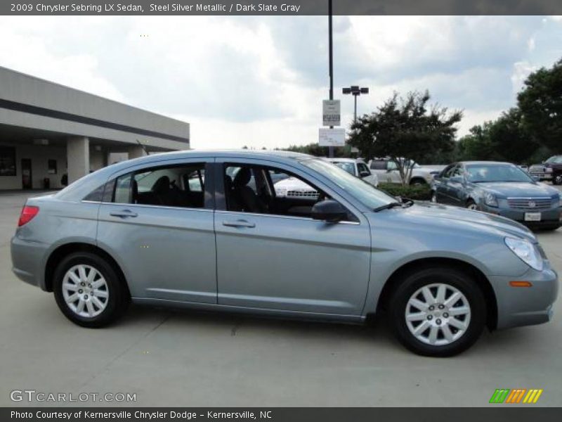 Steel Silver Metallic / Dark Slate Gray 2009 Chrysler Sebring LX Sedan