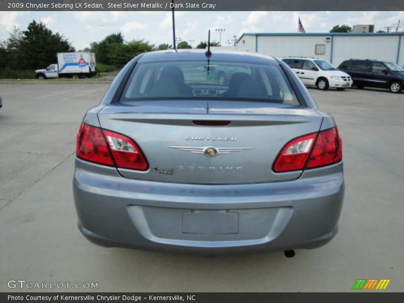 Steel Silver Metallic / Dark Slate Gray 2009 Chrysler Sebring LX Sedan