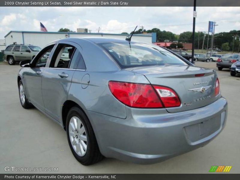 Steel Silver Metallic / Dark Slate Gray 2009 Chrysler Sebring LX Sedan