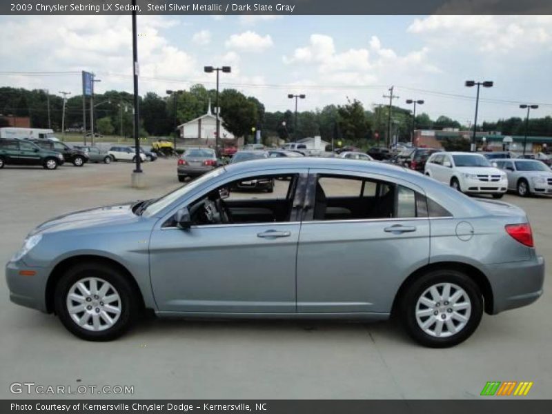 Steel Silver Metallic / Dark Slate Gray 2009 Chrysler Sebring LX Sedan