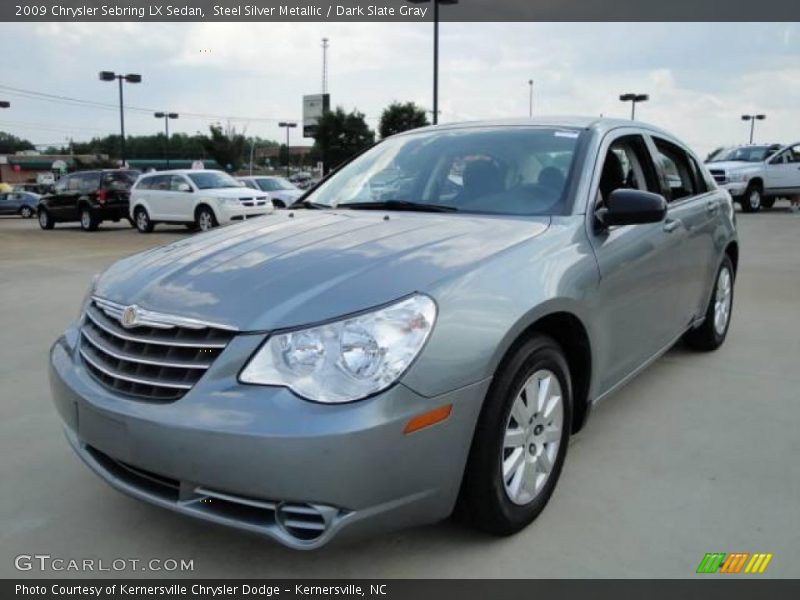 Steel Silver Metallic / Dark Slate Gray 2009 Chrysler Sebring LX Sedan