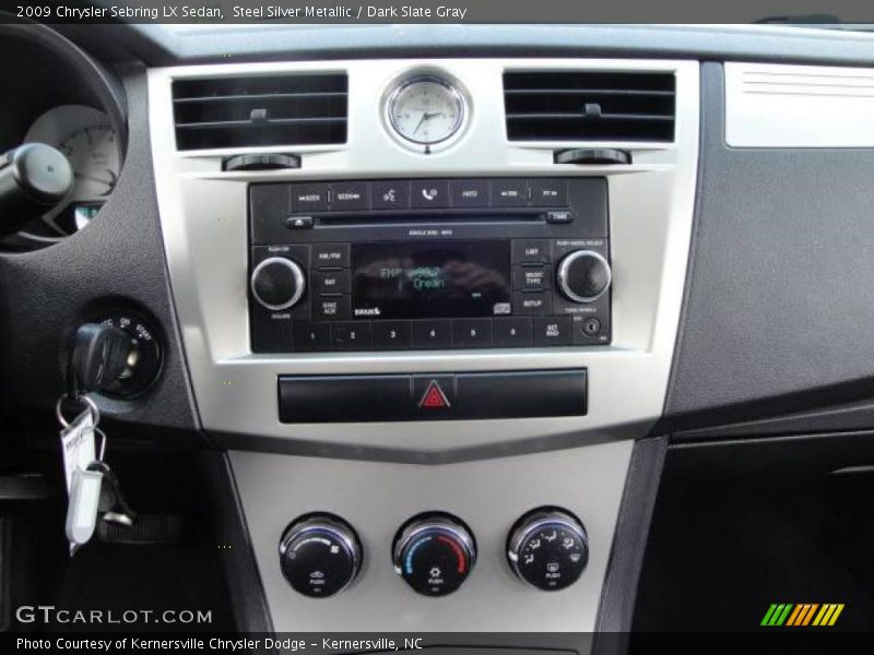 Steel Silver Metallic / Dark Slate Gray 2009 Chrysler Sebring LX Sedan