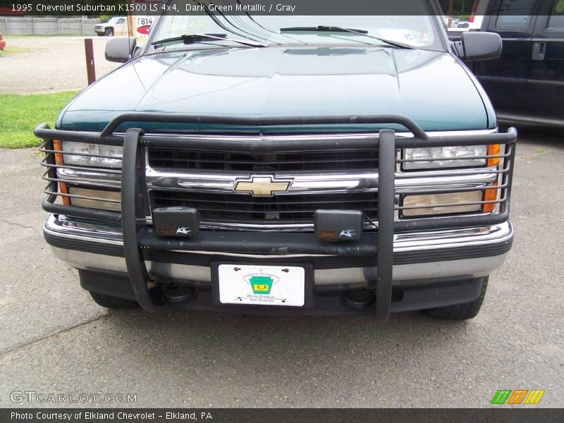 Dark Green Metallic / Gray 1995 Chevrolet Suburban K1500 LS 4x4