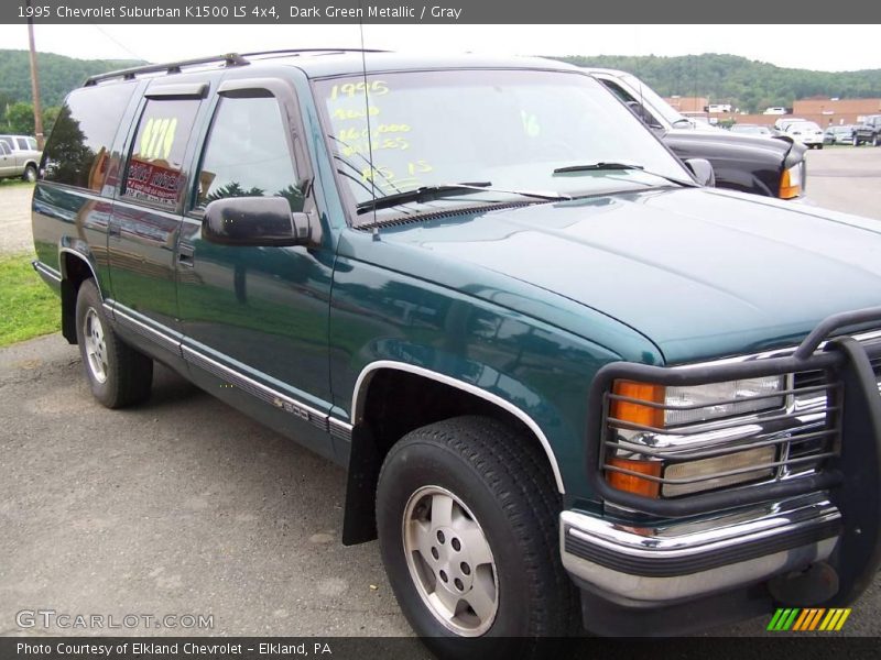 Dark Green Metallic / Gray 1995 Chevrolet Suburban K1500 LS 4x4