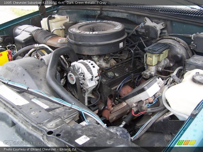 Dark Green Metallic / Gray 1995 Chevrolet Suburban K1500 LS 4x4