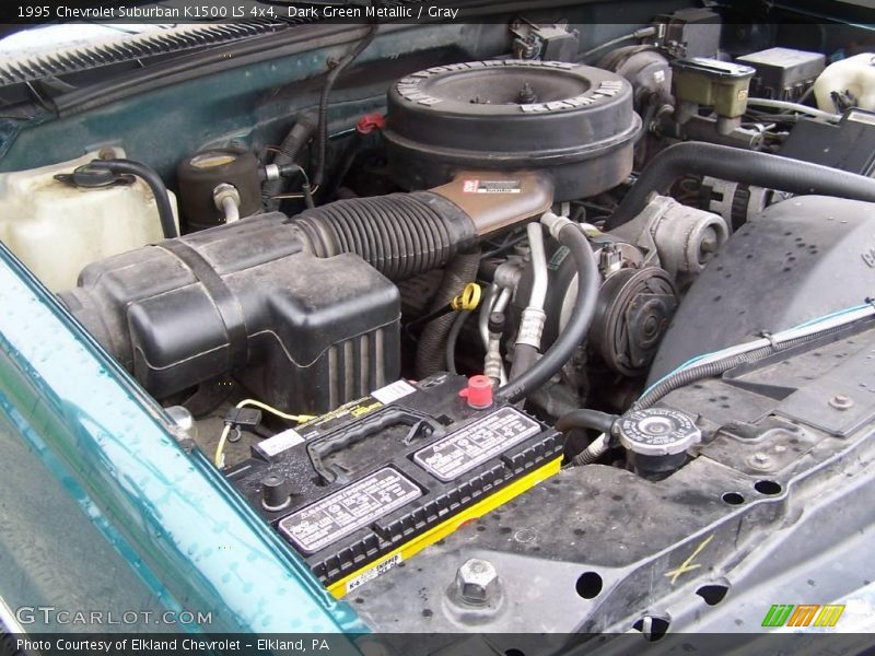 Dark Green Metallic / Gray 1995 Chevrolet Suburban K1500 LS 4x4