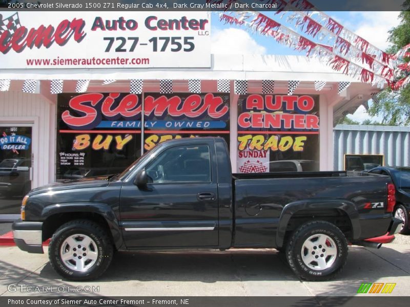 Dark Gray Metallic / Dark Charcoal 2005 Chevrolet Silverado 1500 Z71 Regular Cab 4x4