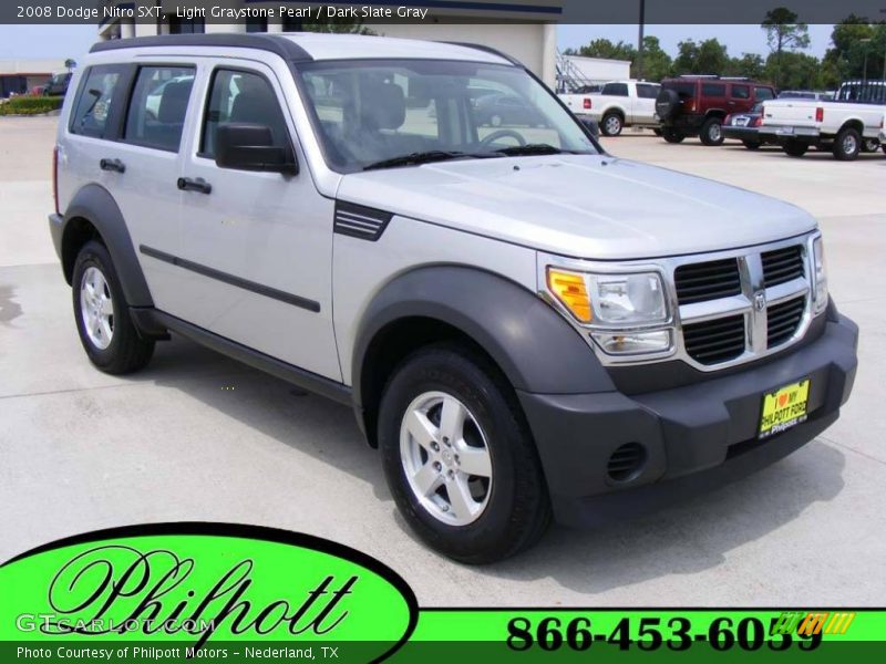 Light Graystone Pearl / Dark Slate Gray 2008 Dodge Nitro SXT