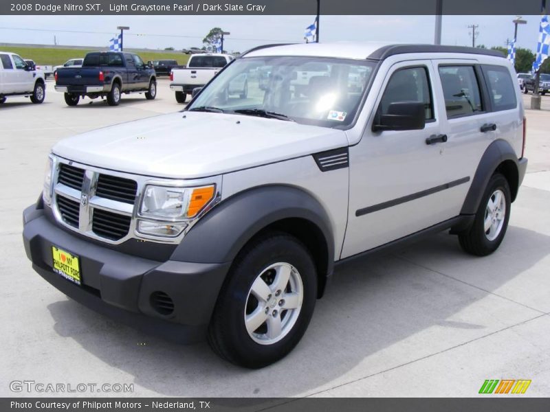 Light Graystone Pearl / Dark Slate Gray 2008 Dodge Nitro SXT