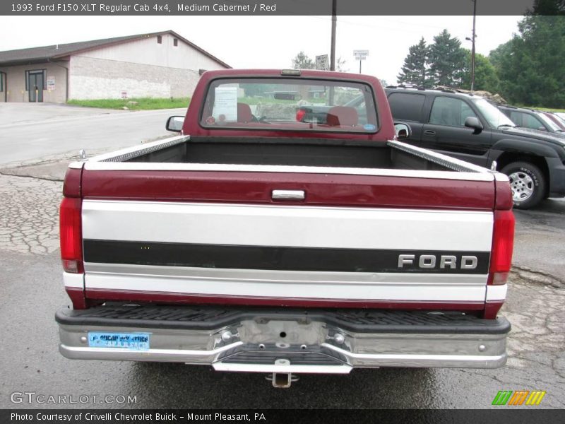 Medium Cabernet / Red 1993 Ford F150 XLT Regular Cab 4x4