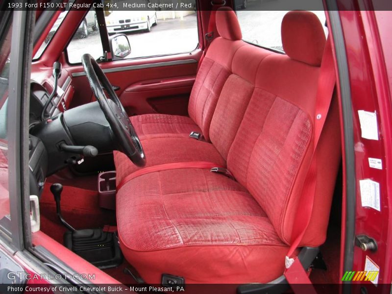 Medium Cabernet / Red 1993 Ford F150 XLT Regular Cab 4x4