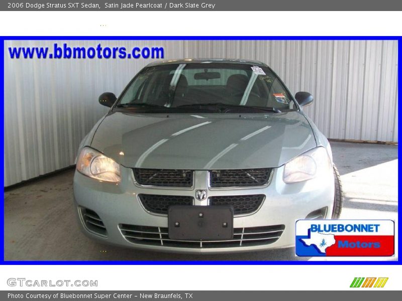 Satin Jade Pearlcoat / Dark Slate Grey 2006 Dodge Stratus SXT Sedan