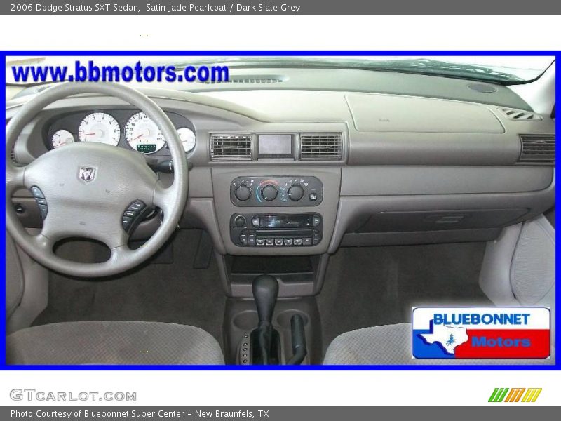 Satin Jade Pearlcoat / Dark Slate Grey 2006 Dodge Stratus SXT Sedan