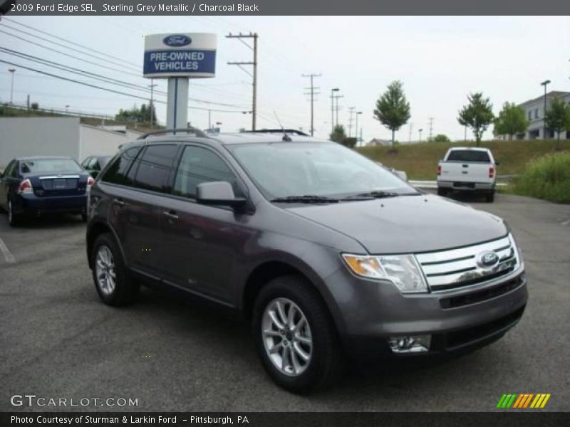 Sterling Grey Metallic / Charcoal Black 2009 Ford Edge SEL