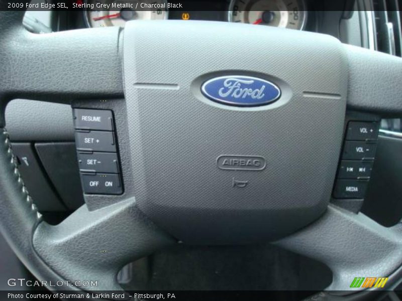 Sterling Grey Metallic / Charcoal Black 2009 Ford Edge SEL