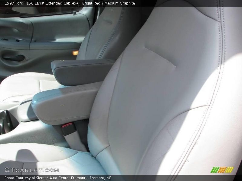 Bright Red / Medium Graphite 1997 Ford F150 Lariat Extended Cab 4x4