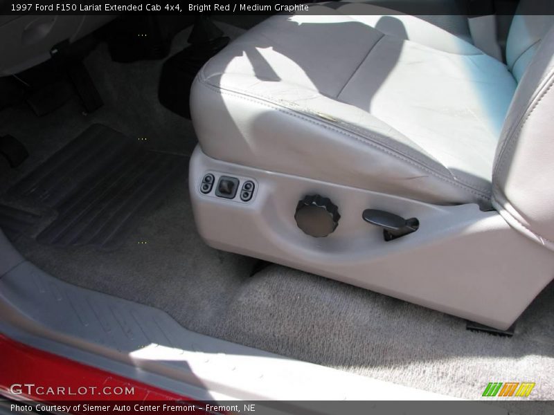 Bright Red / Medium Graphite 1997 Ford F150 Lariat Extended Cab 4x4