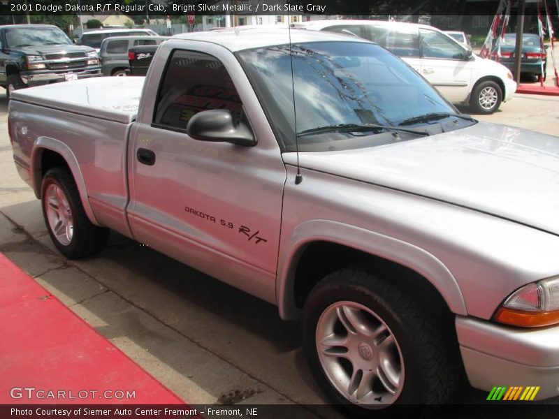 Bright Silver Metallic / Dark Slate Gray 2001 Dodge Dakota R/T Regular Cab