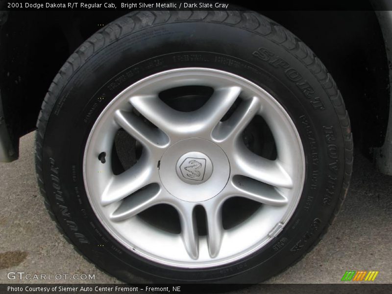 Bright Silver Metallic / Dark Slate Gray 2001 Dodge Dakota R/T Regular Cab