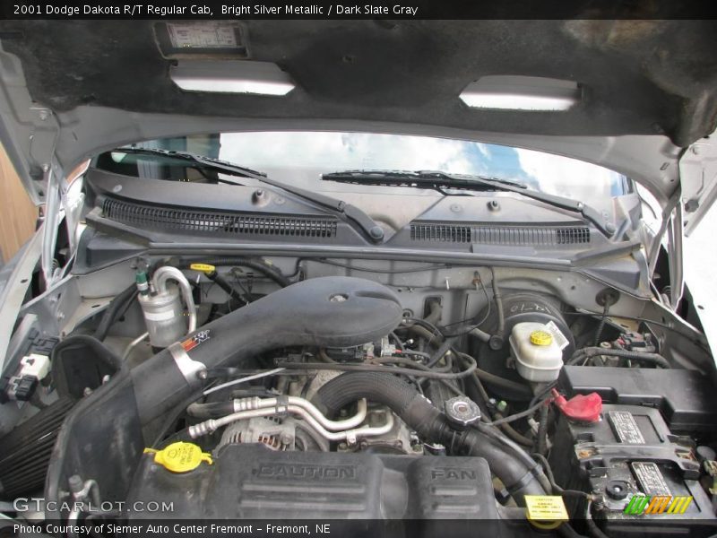 Bright Silver Metallic / Dark Slate Gray 2001 Dodge Dakota R/T Regular Cab