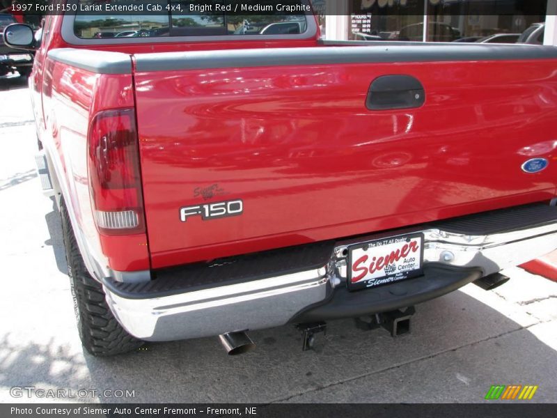 Bright Red / Medium Graphite 1997 Ford F150 Lariat Extended Cab 4x4