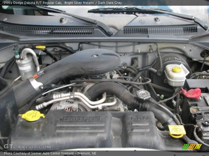 Bright Silver Metallic / Dark Slate Gray 2001 Dodge Dakota R/T Regular Cab