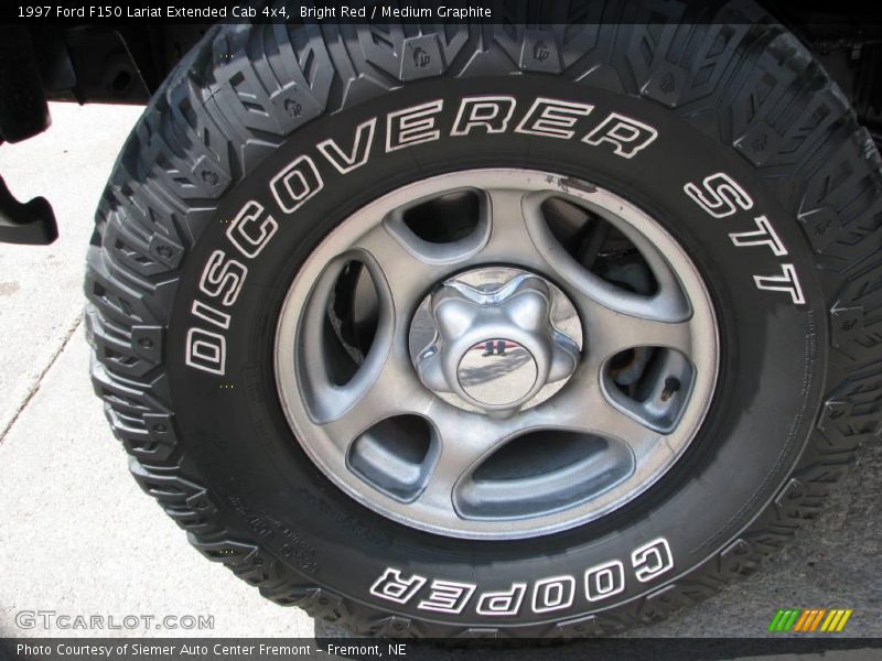 Bright Red / Medium Graphite 1997 Ford F150 Lariat Extended Cab 4x4