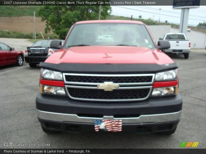 Victory Red / Dark Titanium 2007 Chevrolet Silverado 2500HD Classic Work Truck Regular Cab 4x4