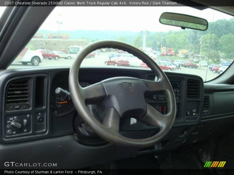 Victory Red / Dark Titanium 2007 Chevrolet Silverado 2500HD Classic Work Truck Regular Cab 4x4