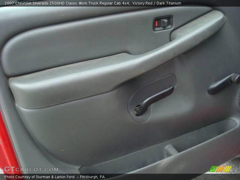 Victory Red / Dark Titanium 2007 Chevrolet Silverado 2500HD Classic Work Truck Regular Cab 4x4