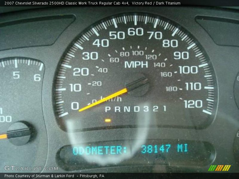 Victory Red / Dark Titanium 2007 Chevrolet Silverado 2500HD Classic Work Truck Regular Cab 4x4