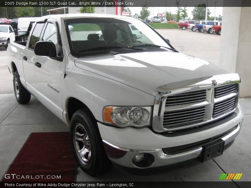 Bright White / Dark Slate Gray 2005 Dodge Ram 1500 SLT Quad Cab