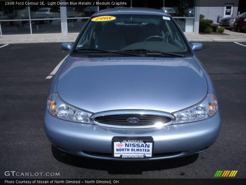 Light Denim Blue Metallic / Medium Graphite 1998 Ford Contour SE