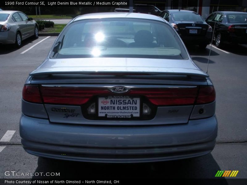 Light Denim Blue Metallic / Medium Graphite 1998 Ford Contour SE