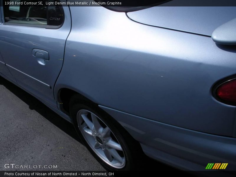 Light Denim Blue Metallic / Medium Graphite 1998 Ford Contour SE