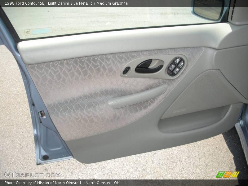 Light Denim Blue Metallic / Medium Graphite 1998 Ford Contour SE