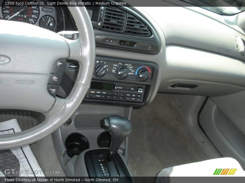 Light Denim Blue Metallic / Medium Graphite 1998 Ford Contour SE