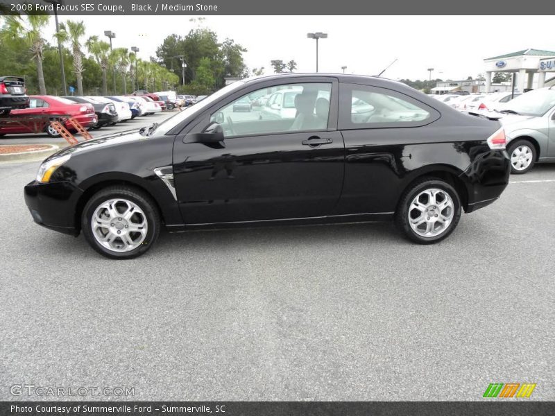 Black / Medium Stone 2008 Ford Focus SES Coupe