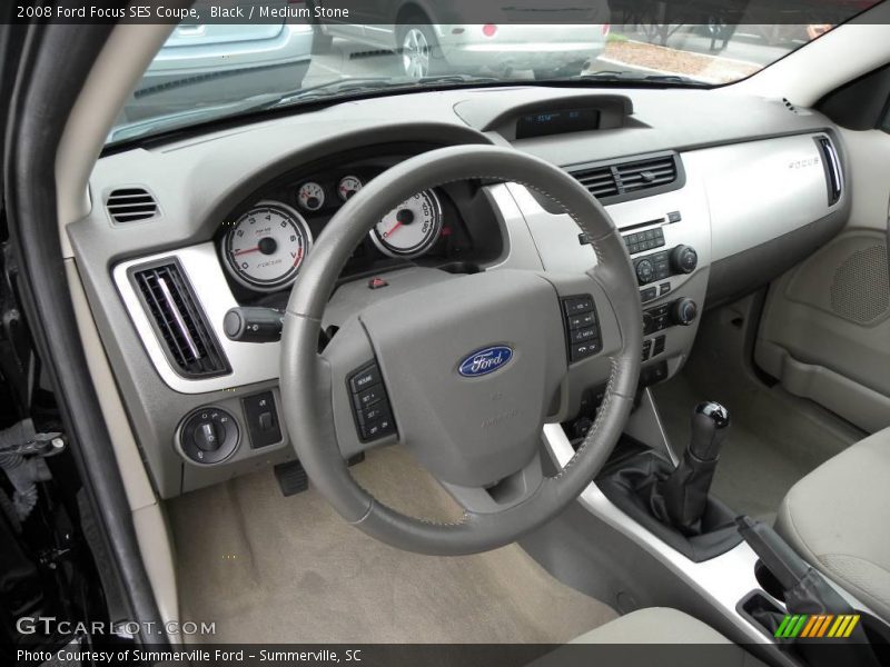 Black / Medium Stone 2008 Ford Focus SES Coupe
