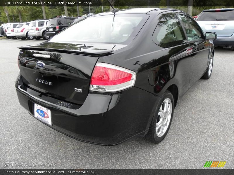 Black / Medium Stone 2008 Ford Focus SES Coupe