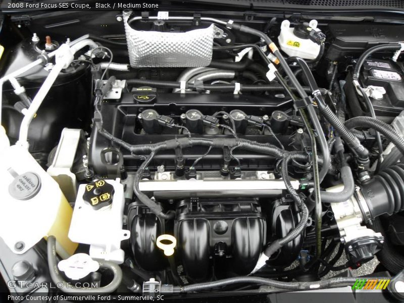 Black / Medium Stone 2008 Ford Focus SES Coupe