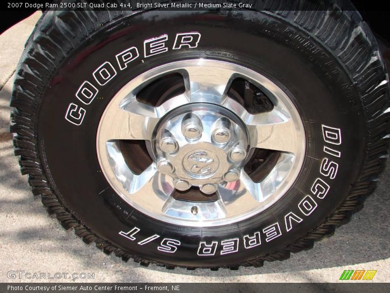 Bright Silver Metallic / Medium Slate Gray 2007 Dodge Ram 2500 SLT Quad Cab 4x4