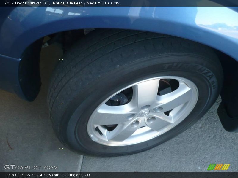 Marine Blue Pearl / Medium Slate Gray 2007 Dodge Caravan SXT