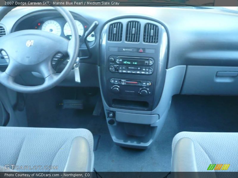 Marine Blue Pearl / Medium Slate Gray 2007 Dodge Caravan SXT