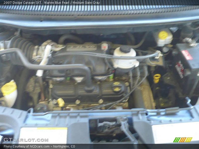 Marine Blue Pearl / Medium Slate Gray 2007 Dodge Caravan SXT