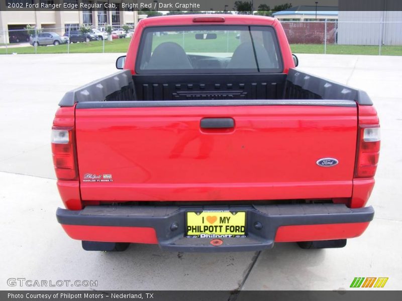 Bright Red / Dark Graphite 2002 Ford Ranger Edge Regular Cab
