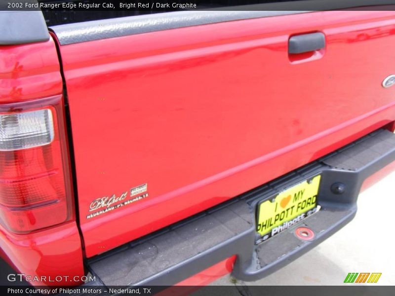 Bright Red / Dark Graphite 2002 Ford Ranger Edge Regular Cab