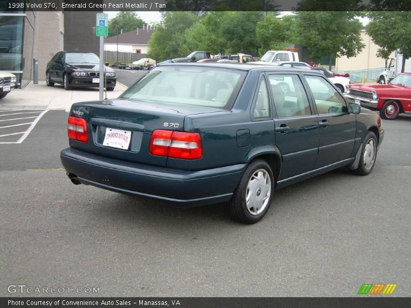 Emerald Green Pearl Metallic / Tan 1998 Volvo S70