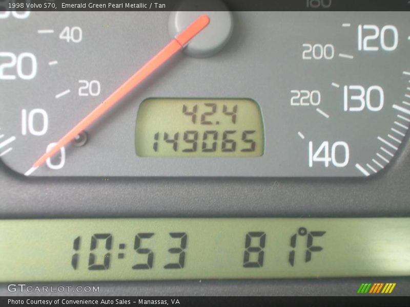 Emerald Green Pearl Metallic / Tan 1998 Volvo S70