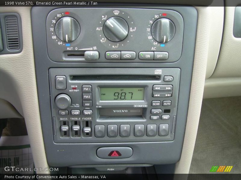 Emerald Green Pearl Metallic / Tan 1998 Volvo S70